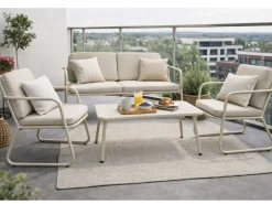 HEM Personen Stahl-Lounge-Set - Ecru
