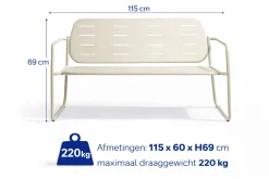 HEM Personen Stahl-Lounge-Set - Ecru