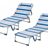 HEM set von 2 aluminium verstellbare klappliege - Blue