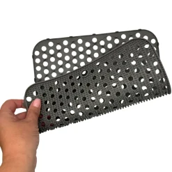 Hem spülset bambusbürste mit abtropfmatte - Grey