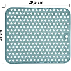 Hem 29,5x26 cm rutschfeste abtropfmatte aus silikon - lightblue