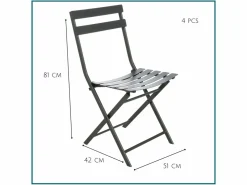 Hesperide HIXA Greensborro Gartenstühl - Set von 4