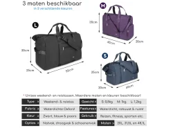 Hikr 55 x 35 x 25 Wochenendtasche - Purple