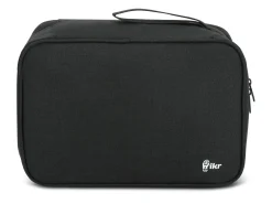 Hikr Kulturbeutel mit Haken – Extra geräumig - Black