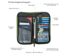 Hikr Reisebrieftasche – Reisepasshülle - Grey