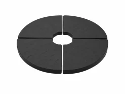 HIXA Beton Set von 4 Sonnenschirmfliesen - Black