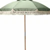 HIXA Sonnenschirm mit Holzständer - Green