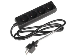 HQ-Power 4-fach Leiste mit Schrumpfschlauch - 1,5 Meter
