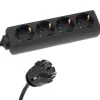 HQ-Power 4-fach Leiste mit Schrumpfschlauch - 1,5 Meter