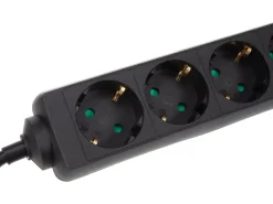 HQ-Power 4-fach Leiste mit Schrumpfschlauch - 1,5 Meter