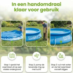 Intex easy set 396x84cm pool – 3-teilig