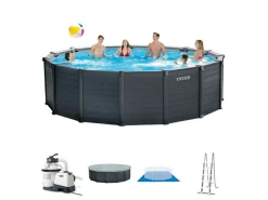 Intex graphite panel 478x124cm pool – 5-teilig