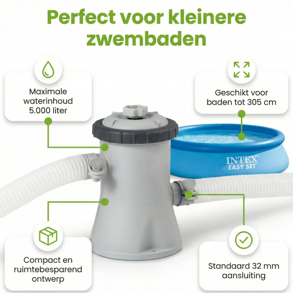 Intex 28602GS Filterpumpe - 1.250 l/u
