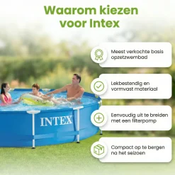 Intex metal frame 366x76cm pool
