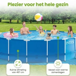 Intex metal frame 457x122cm pool – 6-teilig