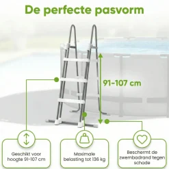 Intex Poolleiter mit extra sicherheit - 107 cm
