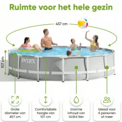 Intex prism frame 457x107cm pool – 6-teilig