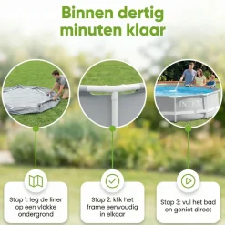 Intex prism frame 305x76cm pool – 3-teilig