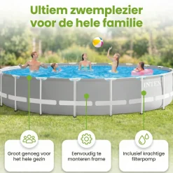 Intex prism frame 610x132cm pool – 6-teilig