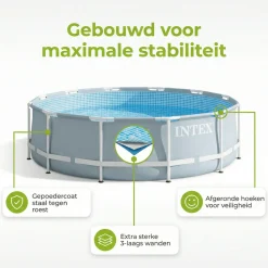 Intex prism frame 366x76cm pool – 3-teilig