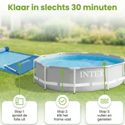 Intex prism frame 366x76cm pool – 3-teilig