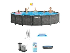 Intex prism greywood 549x122cm pool – 6-teilig
