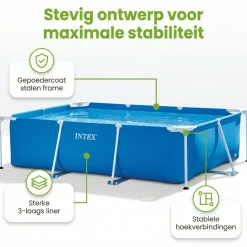 Intex rechteck frame 220x150x60cm pool