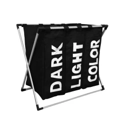 IVOL 3-Fach-Organizer-Wäschekorb - Black