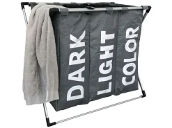 IVOL 3-Fach-Organizer-Wäschekorb - Grey