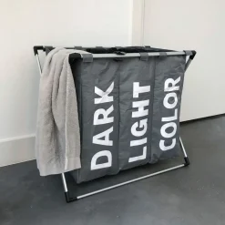 IVOL 3-Fach-Organizer-Wäschekorb - Grey