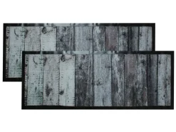 Jacks Door Hout 45 x 125 cm Fußmatte - Set von 2