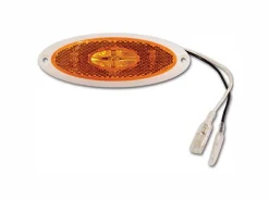 Jokon ovale orange LED-Seitenmarkierungsleuchte mit weißem Rand