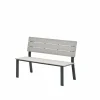 Jondal Parkbank - carbon black - hell Teak Vironwood