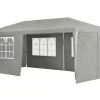 Juskys 3 x 6 Meter Partyzelt mit Seitenwänden - Dark Grey