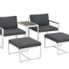 Juskys Bari 5-teiliges Loungeset - Grey