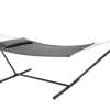 Juskys Cata Hängematte mit Gestell und Kissen - Anthracite