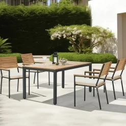 Juskys Rhodos 5-teiliges Gartenset mit Kissen