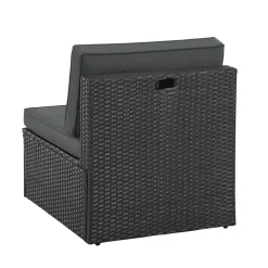 Juskys Salou Polyrattan Lounge Set - Black