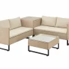 Juskys Santorini Polyrattan Modular Loungeset - Beige
