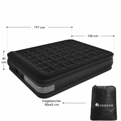 Juskys Sapri L selbstaufblasendes Luftbett – Black