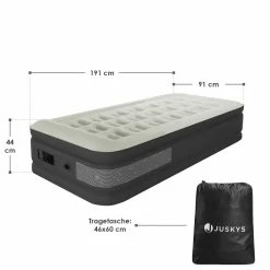 Juskys Sapri M selbstaufblasendes Luftbett – Grey