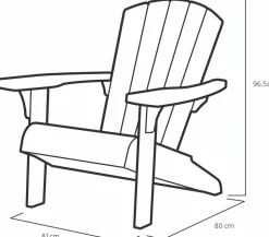 Keter Troy Adirondack Gartenstuhl - Grün