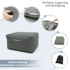 KingCamp Air Cube aufblasbar Sitzhocker - Grey