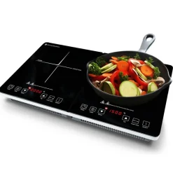 KitchenBrothers 2 Platten Induktionskochfeld - RVS