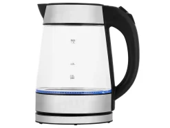 KitchenBrothers Glas Wasserkocher 1.7L - Stainless Steel