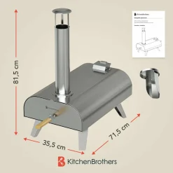 KitchenBrothers Holzbefeuerter Pizzaofen