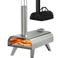 KitchenBrothers Holzbefeuerter Pizzaofen Mit Schutzhülle