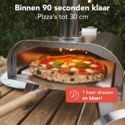 KitchenBrothers Holzbefeuerter Pizzaofen Mit Schutzhülle