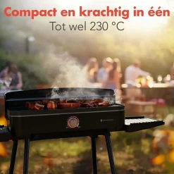 KitchenBrothers 2-in-1 Elektro-Grill - Black
