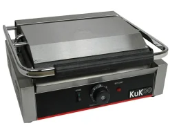 KuKoo Edelstahl Panini Grill 1/2 glatt-1/2 gerillt
